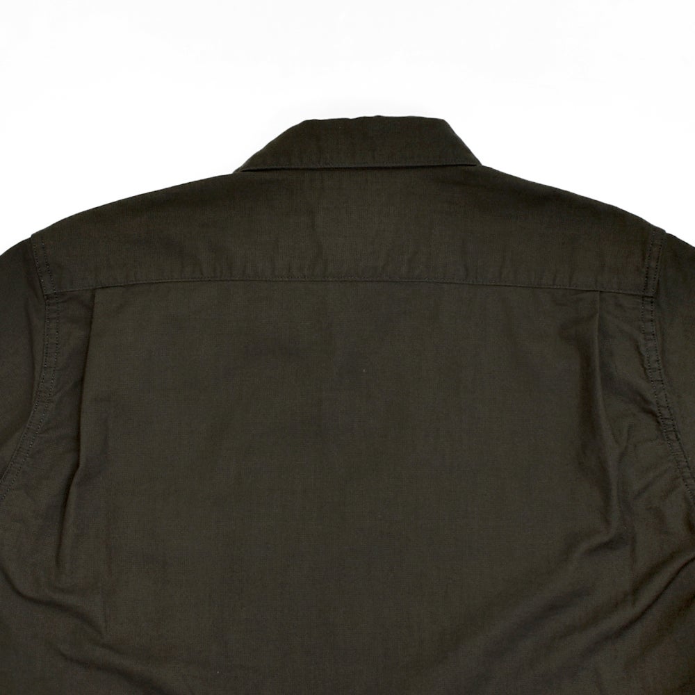 フリーホイーラーズ (FREEWHEELERS) -Corky- SHORT SLEEVE SHIRT Vintage Style Panama Cloth WASTE OIL BLACK 半袖ワークシャツ 2623004