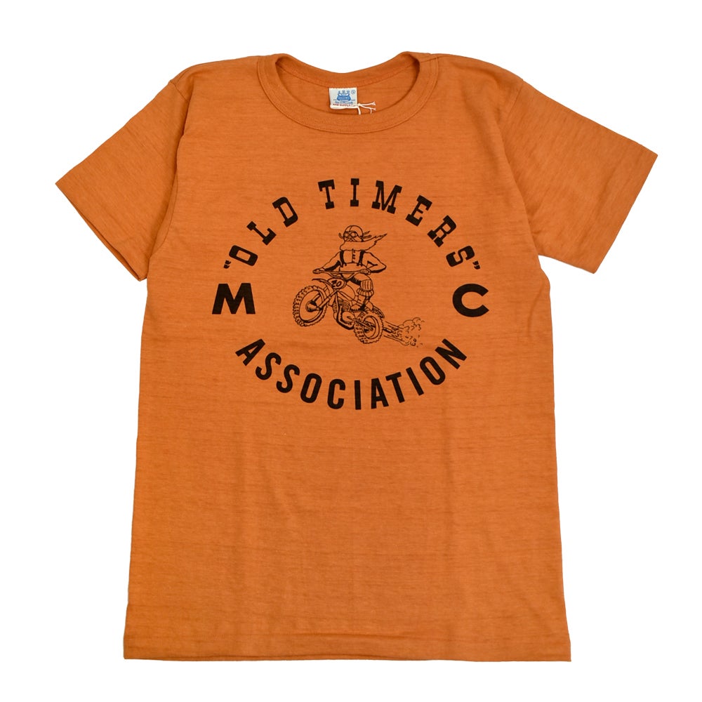 JOHN GLUCKOW (ジョングラッコー) Lot JG-CS06 Old Timers MX T 半袖プリントTシャツ オレンジ
