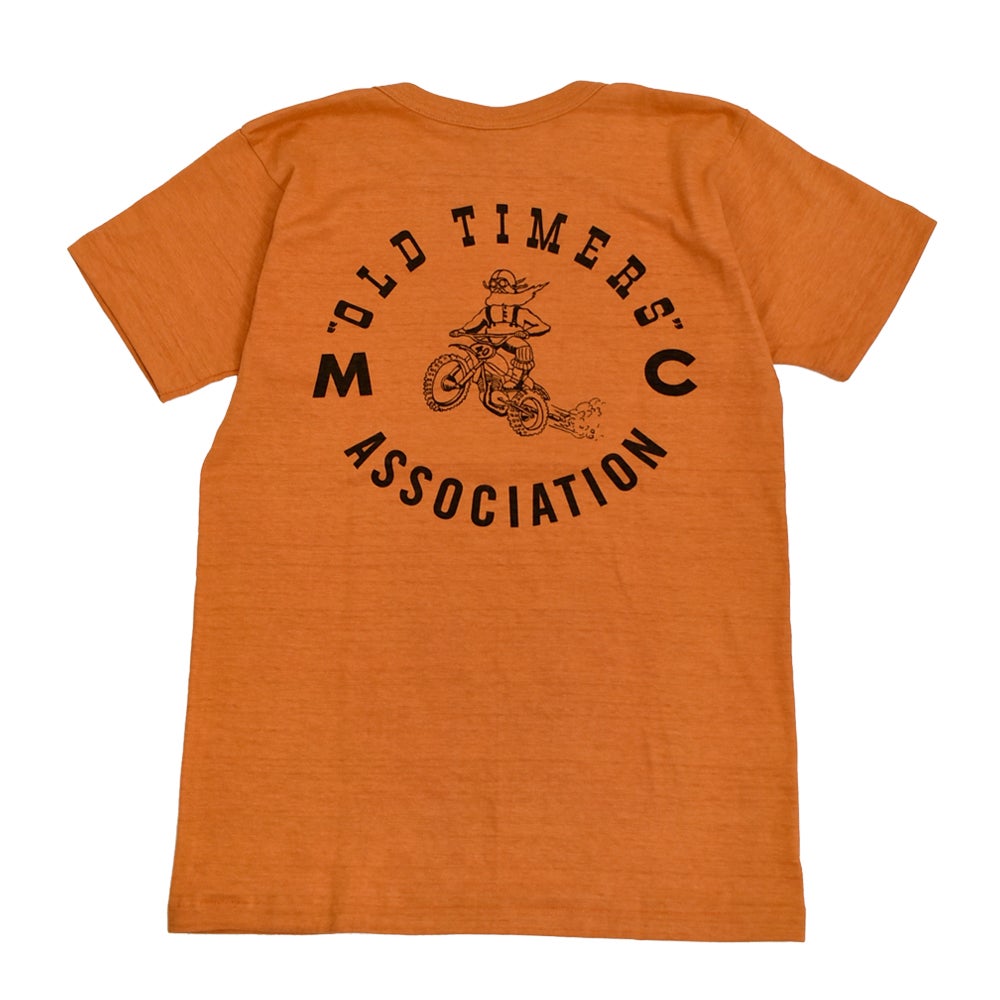 JOHN GLUCKOW (ジョングラッコー) Lot JG-CS06 Old Timers MX T 半袖プリントTシャツ オレンジ