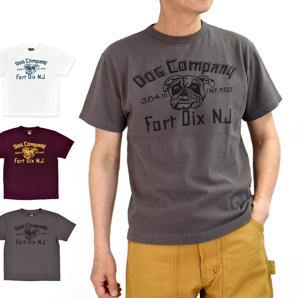 コリンボ(COLIMBO)Norwalk Cotton Tee -FORT DIX BULLDOG- 半袖プリントTシャツ ZB-0413
