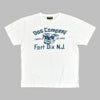 コリンボ (COLIMBO) Norwalk Cotton Tee -FORT DIX BULLDOG- 半袖プリントTシャツ ZB-0413 01.Ivory White