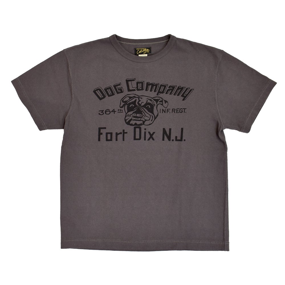 コリンボ (COLIMBO) Norwalk Cotton Tee -FORT DIX BULLDOG- 半袖プリントTシャツ ZB-0413 03.Mouse Gray