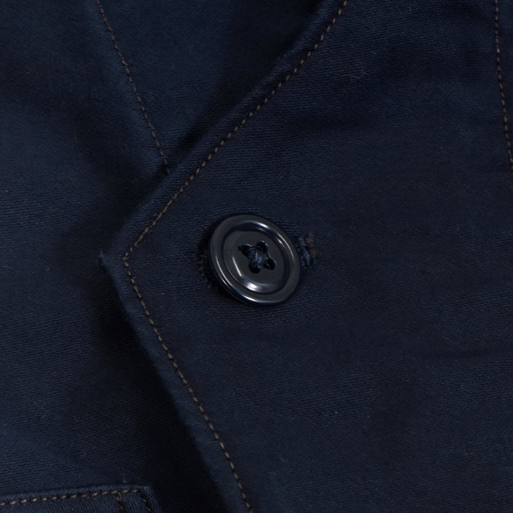 フリーホイーラーズ (FREEWHEELERS) -SPEED ENGINEER- SLEEVELESS COAT Vintage Style Military Moleskin NAVY コットンベスト ワークベスト 2621007