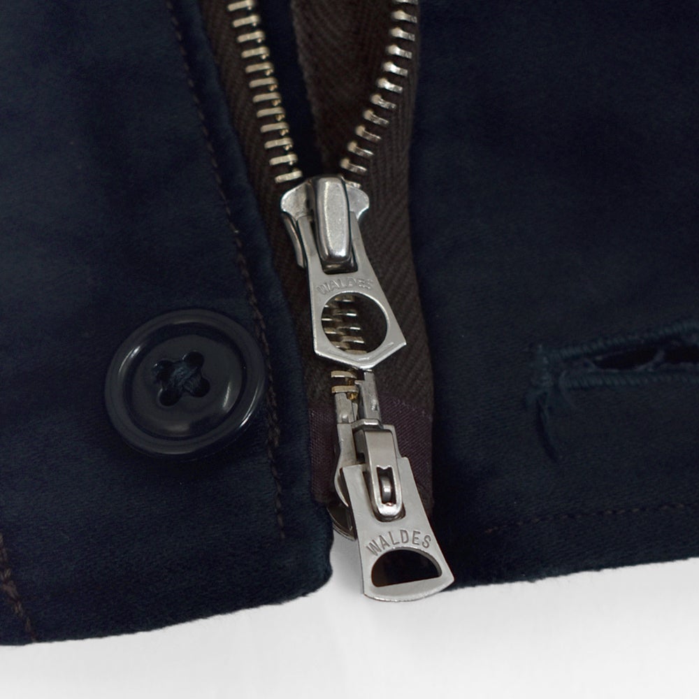 フリーホイーラーズ (FREEWHEELERS) -SPEED ENGINEER- SLEEVELESS COAT Vintage Style Military Moleskin NAVY コットンベスト ワークベスト 2621007