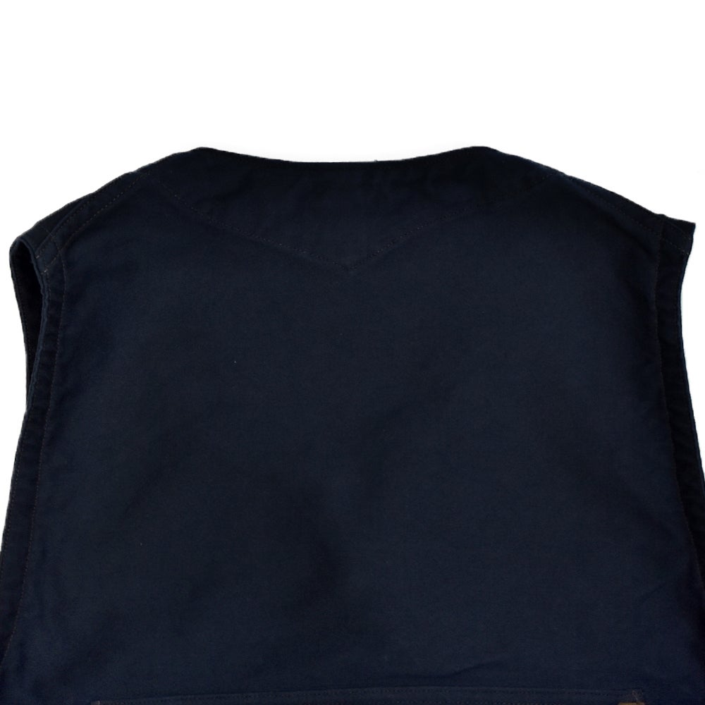 フリーホイーラーズ (FREEWHEELERS) -SPEED ENGINEER- SLEEVELESS COAT Vintage Style Military Moleskin NAVY コットンベスト ワークベスト 2621007