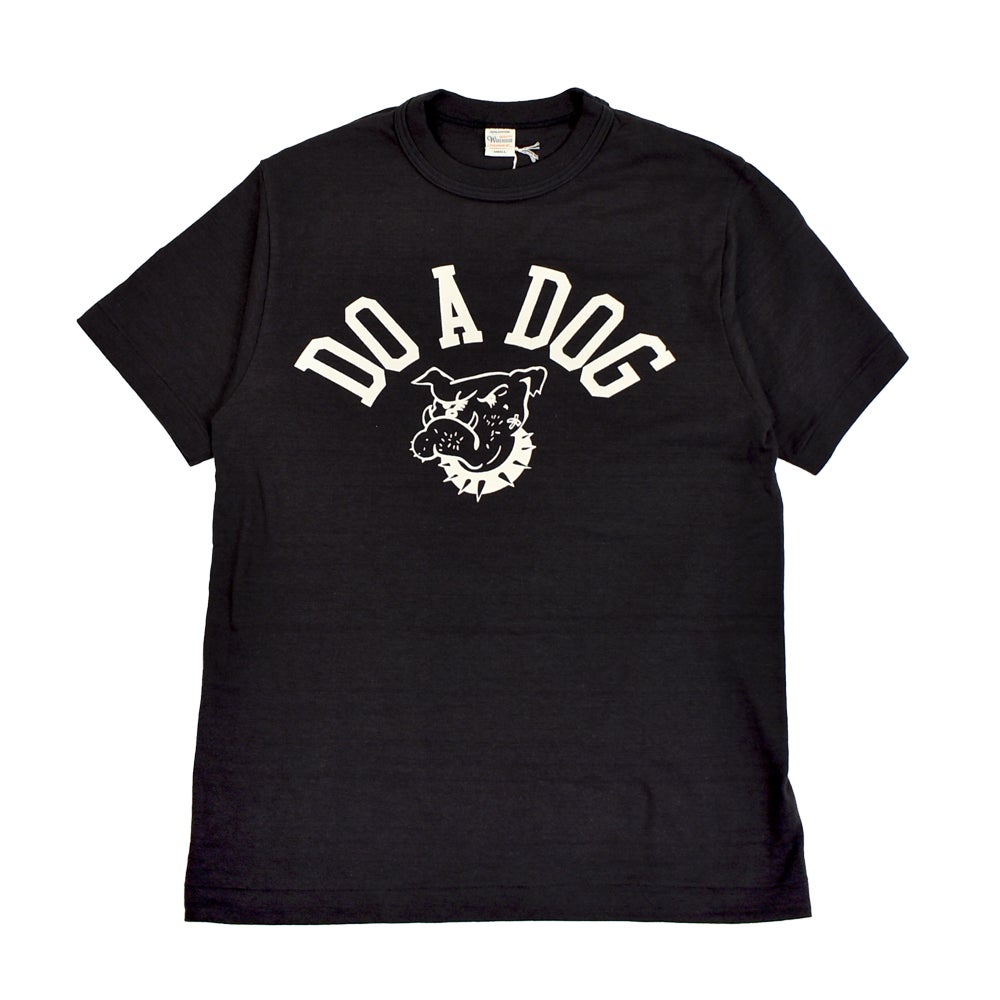 ウエアハウス (WAREHOUSE) Lot 4601 DO A DOG 半袖プリントTシャツ 4601 スミクロ
