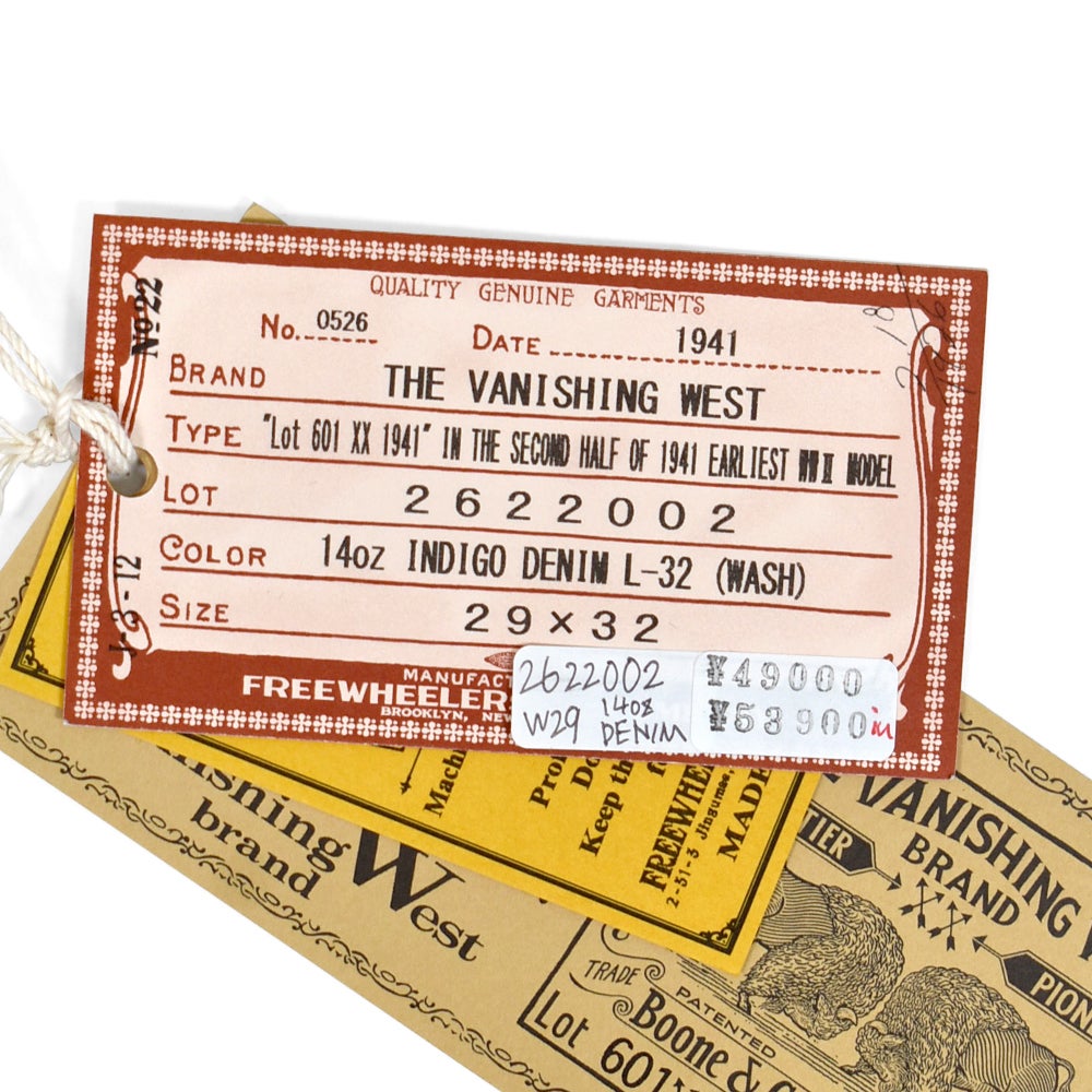 フリーホイーラーズ (FREEWHEELERS) Lot 601 XX 1941 IN THE SECOND HALF OF 1941 EARLIEST WORLD WAR Ⅱ MODEL 大戦モデル ジーンズ デニムパンツ ジーパン シンチバック バックルバック 2622002