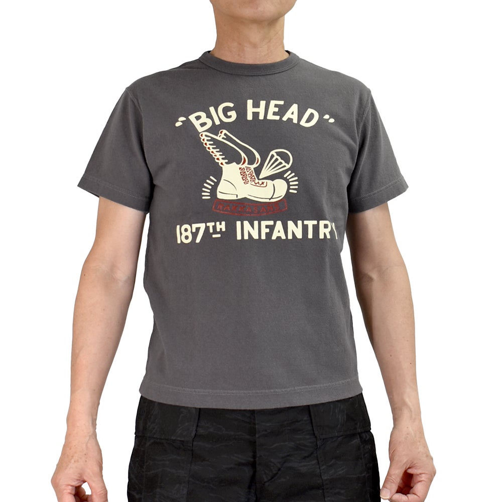 コリンボ (COLIMBO) Norwalk Cotton Tee -BIG HEAD RAKKASANS- 半袖プリントTシャツ ZB-0415