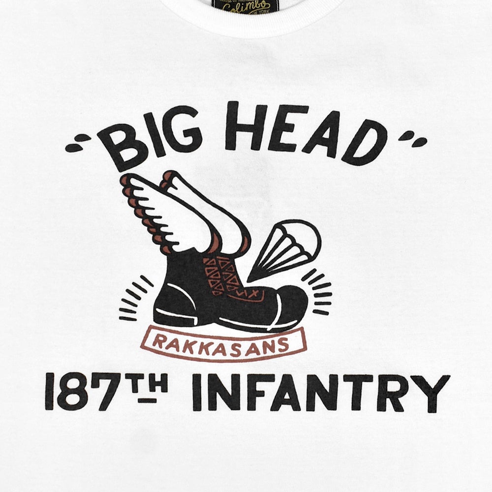 コリンボ (COLIMBO) Norwalk Cotton Tee -BIG HEAD RAKKASANS- 半袖プリントTシャツ ZB-0415