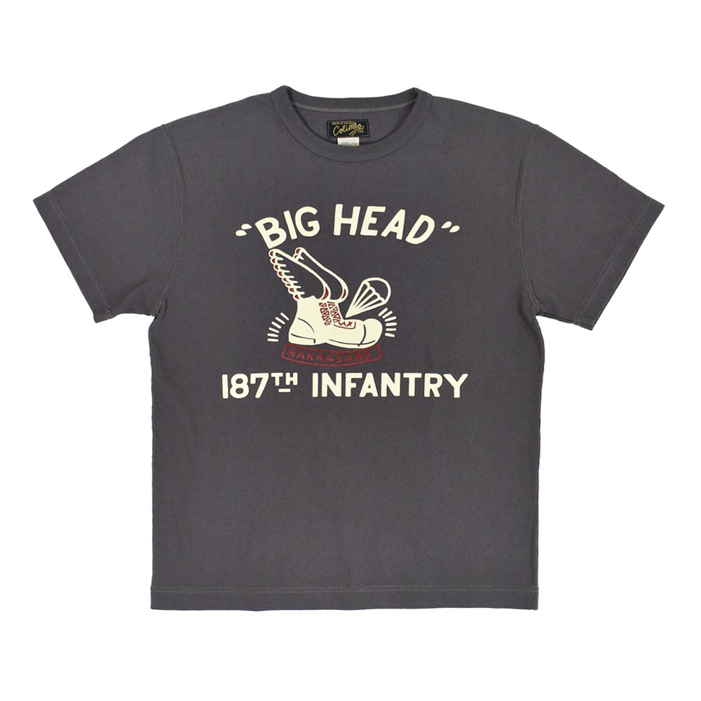 コリンボ (COLIMBO) Norwalk Cotton Tee -BIG HEAD RAKKASANS- 半袖プリントTシャツ ZB-0415 03.Mouse Gray