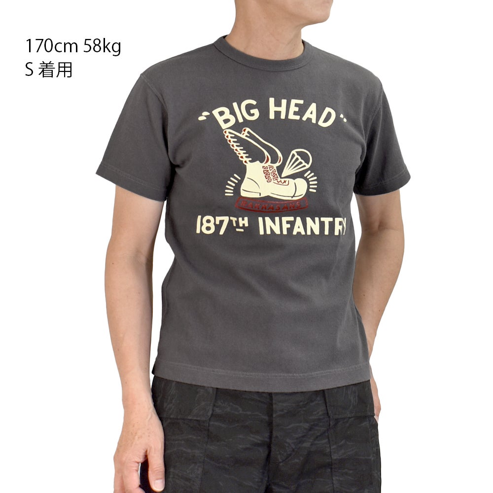 コリンボ (COLIMBO) Norwalk Cotton Tee -BIG HEAD RAKKASANS- 半袖プリントTシャツ ZB-0415