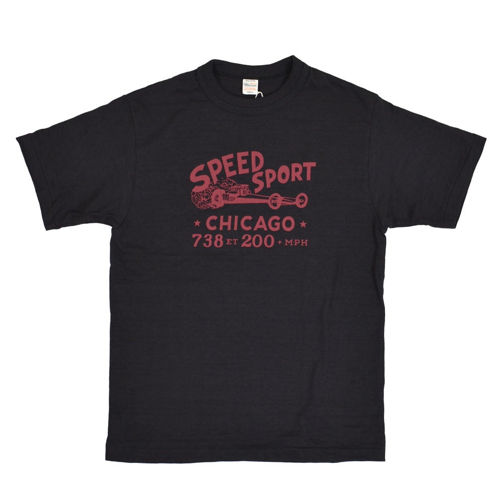 ウエアハウス (WAREHOUSE) Lot 4601 SPEED SPORT 半袖プリントTシャツ スミクロ