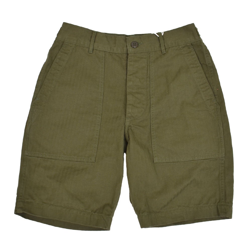 コリンボ (COLIMBO) 50'S Army Utility Shorts =Fort Bragg= - Plain- カーゴショーツ ショートパンツ ZB-0219 02.Olive Drab
