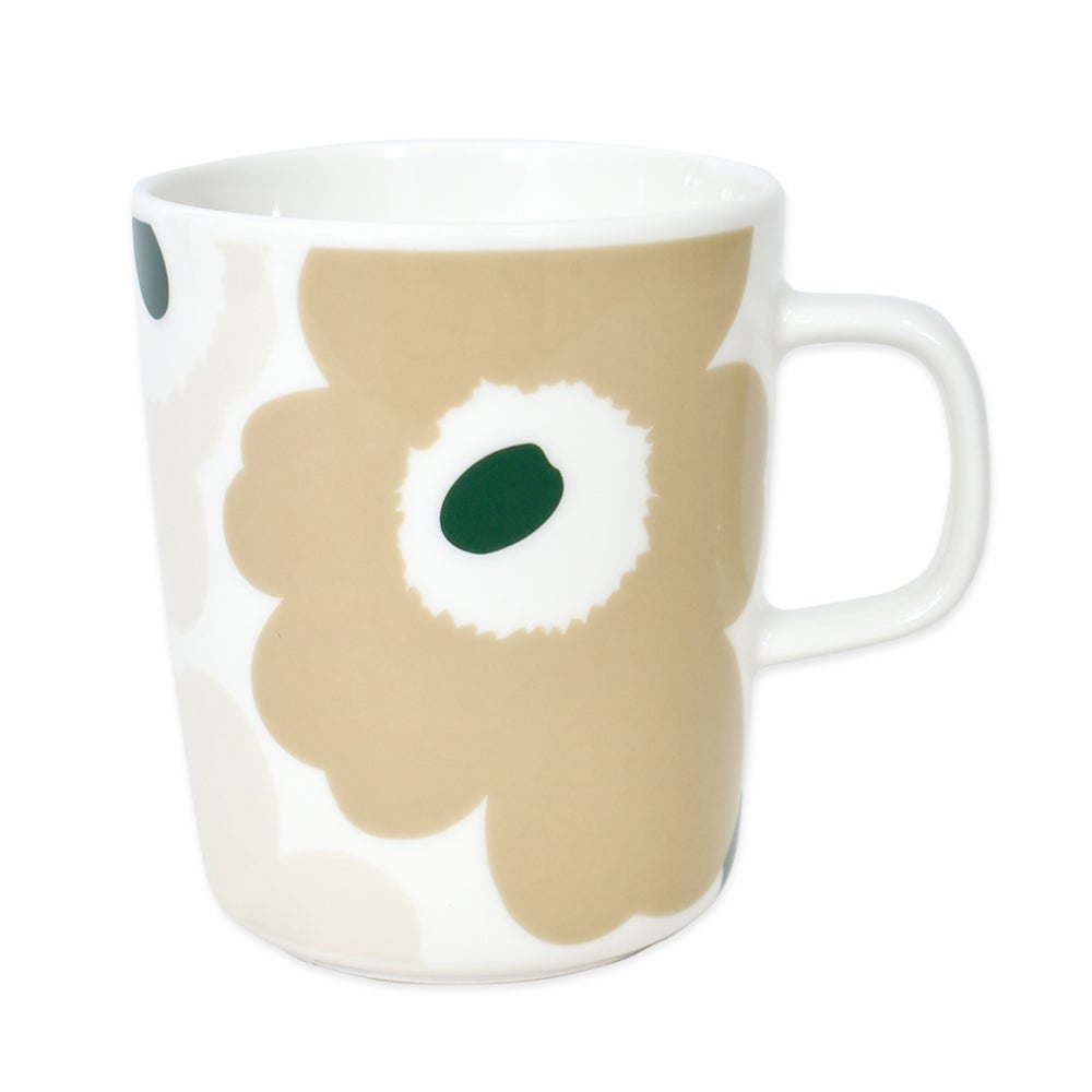 マリメッコ (marimekko) 【日本限定】Unikko マグカップ 250ml ウニッコ 食器 花 ギフト 52269-4-76275 52269476275 81.サンド×ホワイト×エメラルド