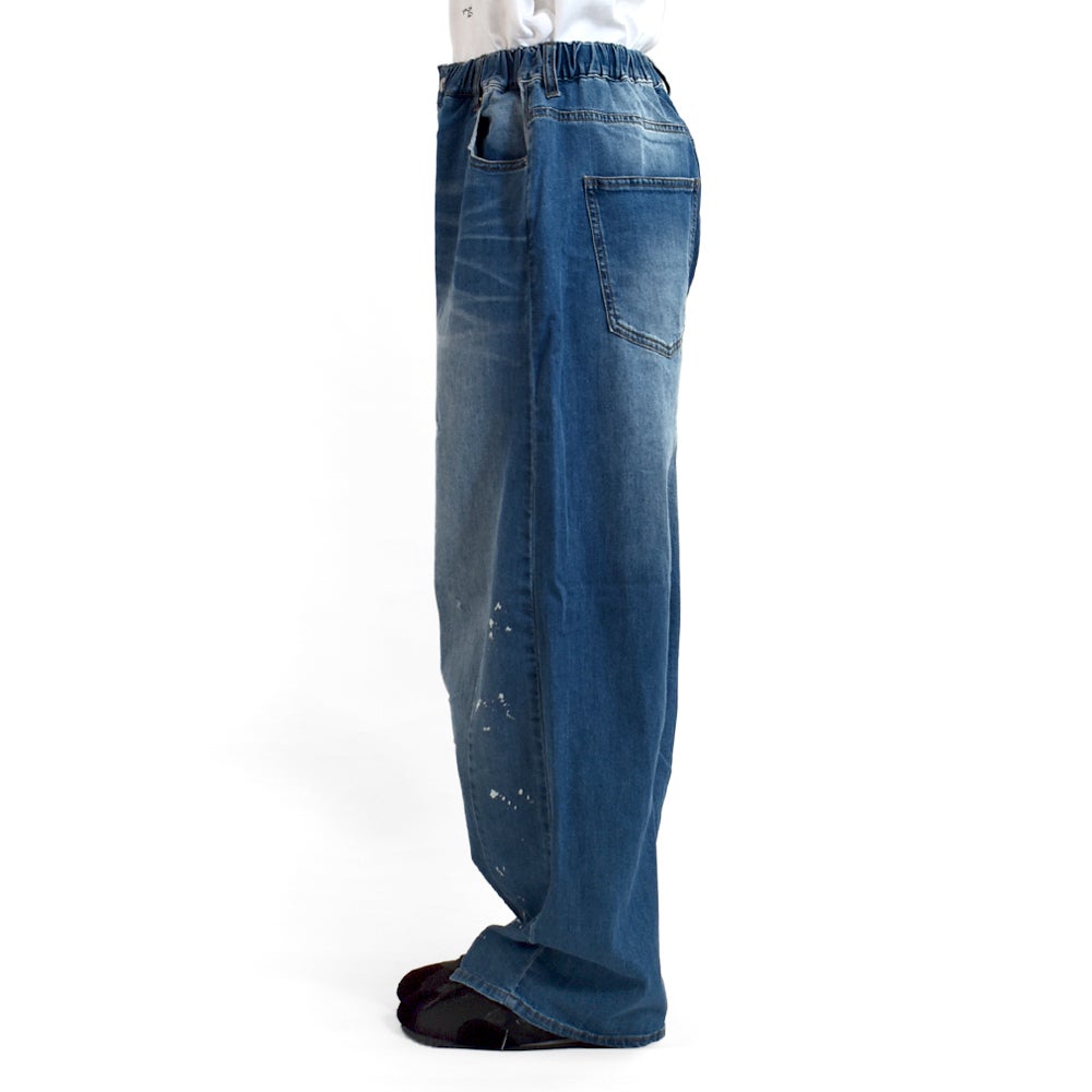 マーブルシュッド (marble SUD) デニムダーツカーブパンツ ダメージ加工 ジーンズ デニムパンツ 07GM006149
