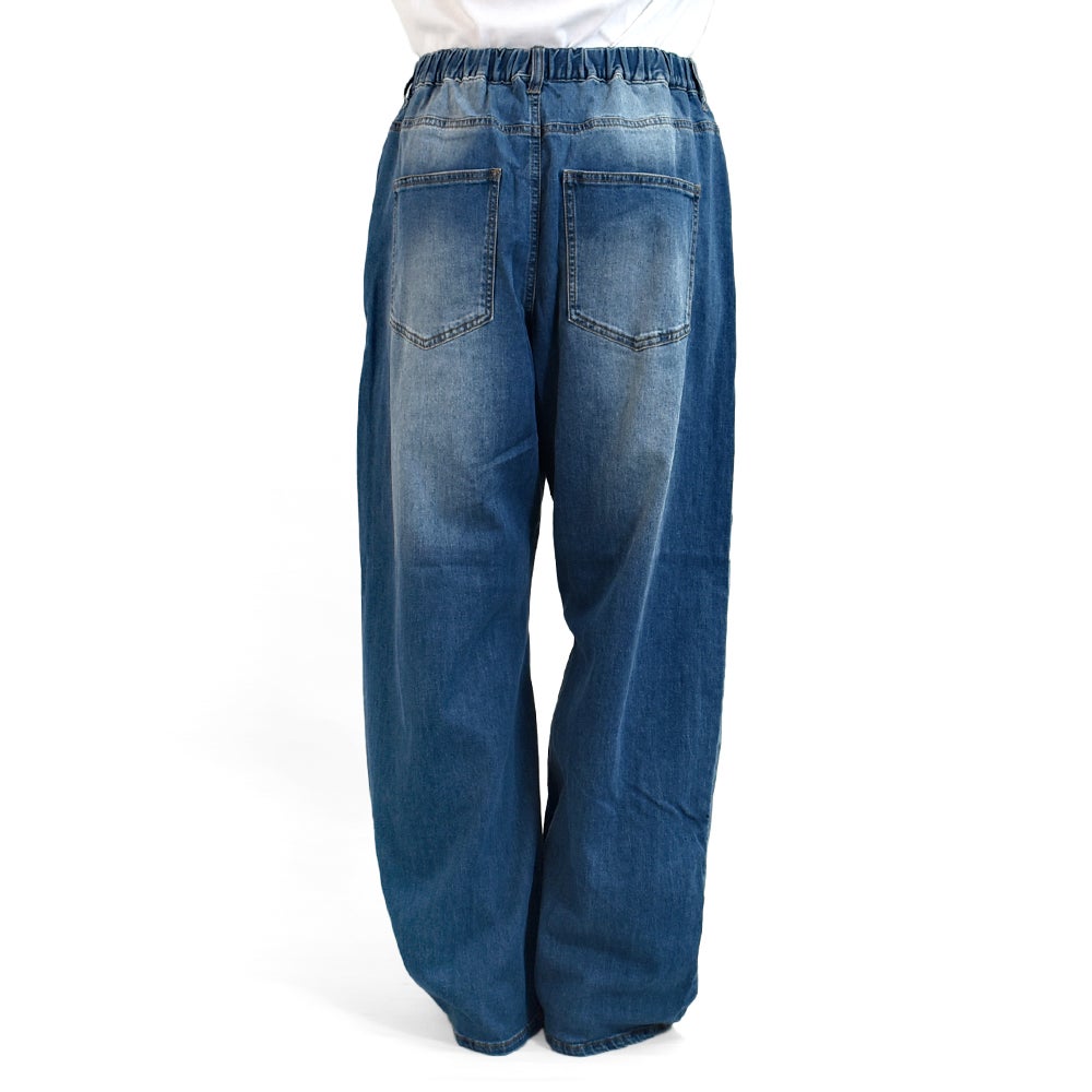 マーブルシュッド (marble SUD) デニムダーツカーブパンツ ダメージ加工 ジーンズ デニムパンツ 07GM006149