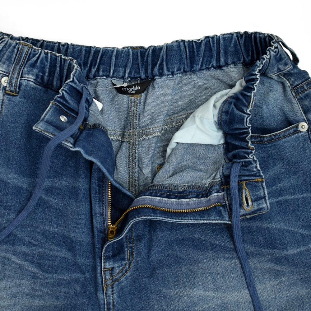 マーブルシュッド (marble SUD) デニムダーツカーブパンツ ダメージ加工 ジーンズ デニムパンツ 07GM006149