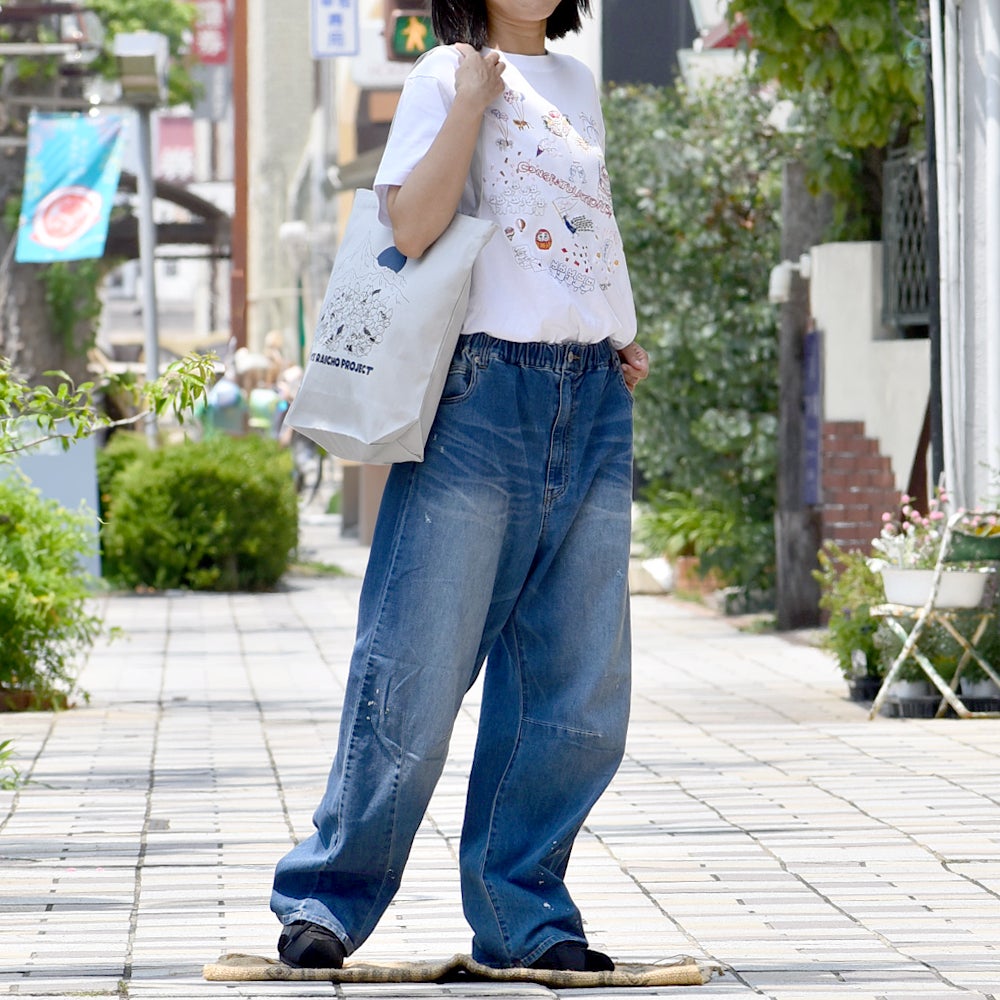 マーブルシュッド (marble SUD) デニムダーツカーブパンツ ダメージ加工 ジーンズ デニムパンツ 07GM006149