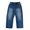 マーブルシュッド (marble SUD) デニムダーツカーブパンツ ダメージ加工 ジーンズ デニムパンツ 07GM006149 50.BLU