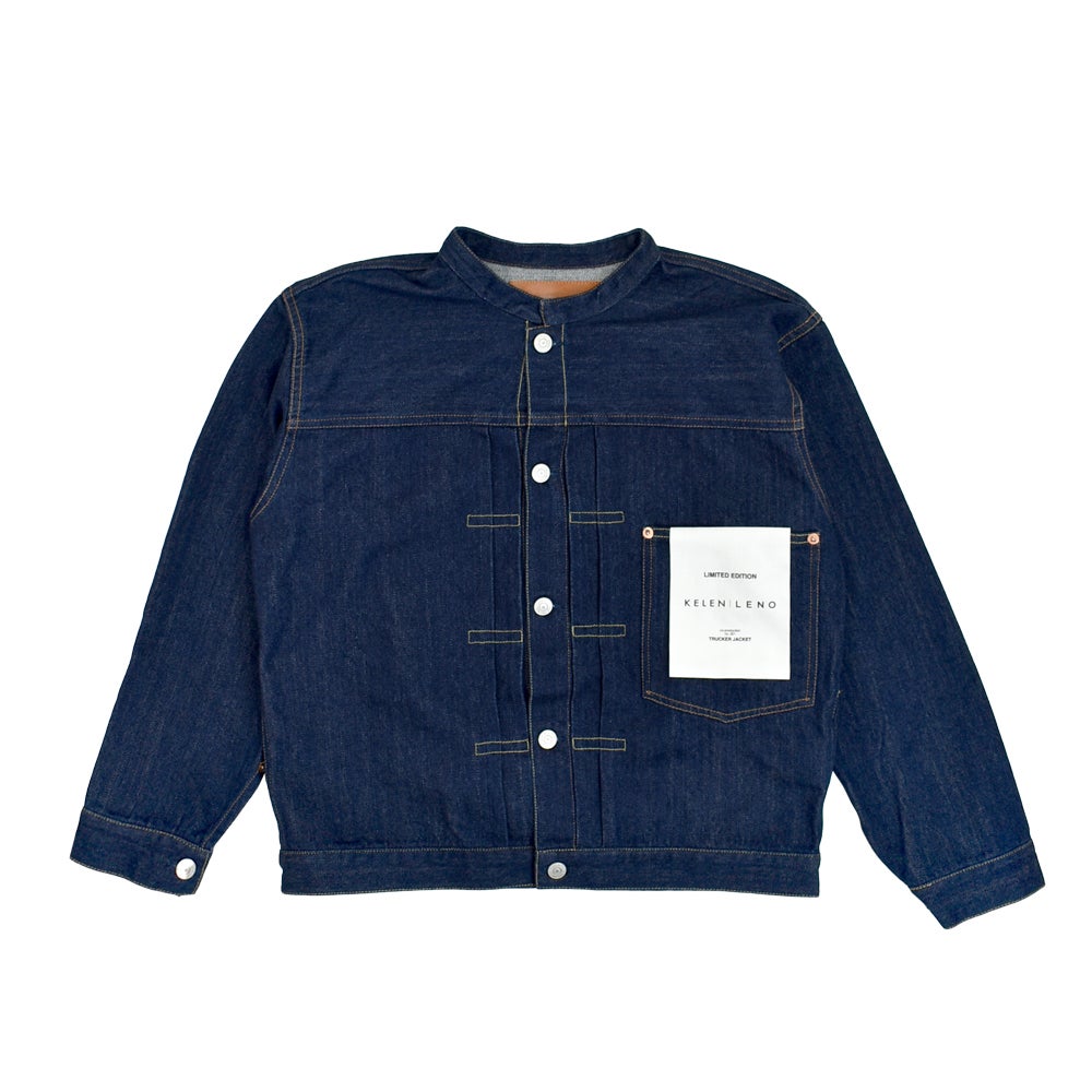 ケレン (KELEN) BRENDA BIG TRUCKER JACKET ブレンダビックトラッカージャケット スタンドカラージージャン デニムジャケット トラッカージャケット ケレン×リノコラボ LKL26FJK2097 INDIGO