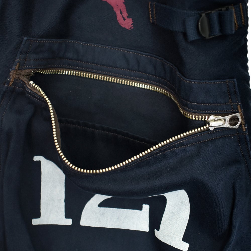 フリーホイーラーズ (FREEWHEELERS) GILMORE OIL COMPANY -1932 AIR RACER- SPEED ENGINEER SLEEVELESS COAT Vintage Style Military Moleskin NAVY コットンベスト ワークベスト ホットロッド 2621008