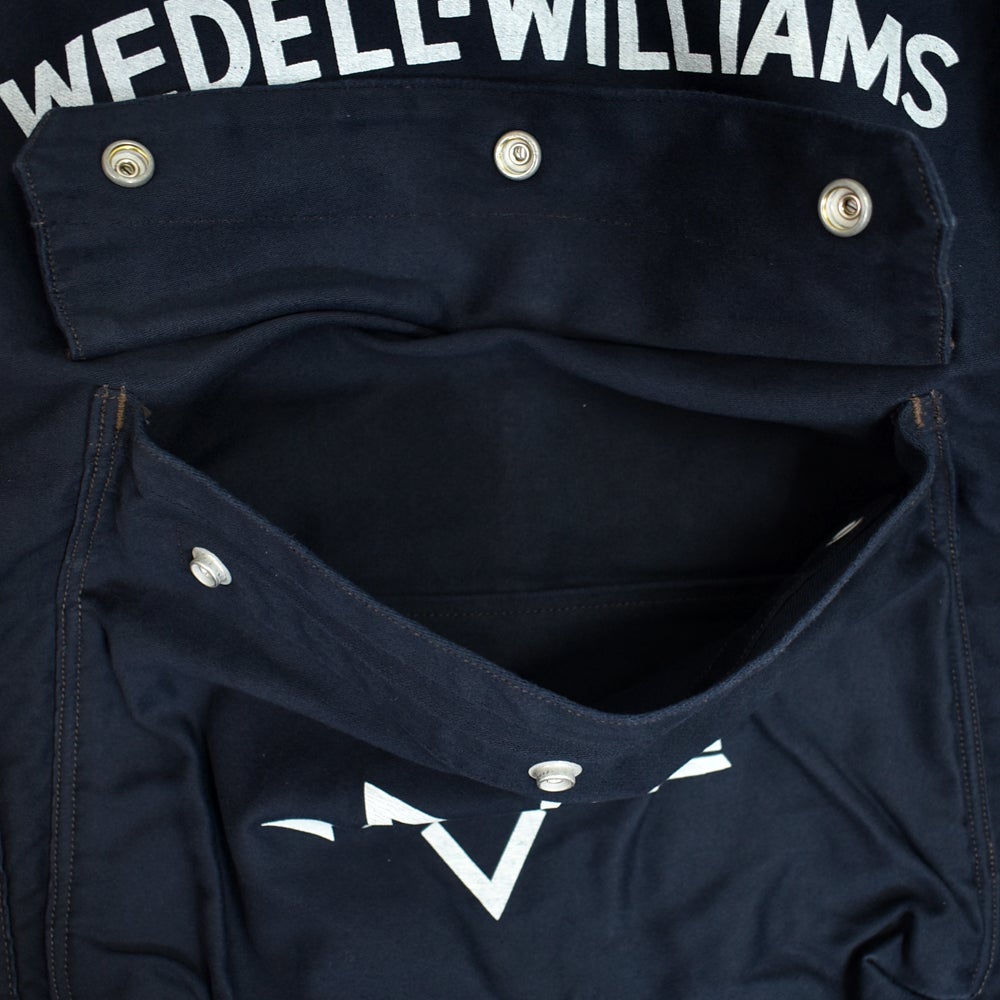 フリーホイーラーズ (FREEWHEELERS) GILMORE OIL COMPANY -1932 AIR RACER- SPEED ENGINEER SLEEVELESS COAT Vintage Style Military Moleskin NAVY コットンベスト ワークベスト ホットロッド 2621008