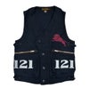 フリーホイーラーズ (FREEWHEELERS) GILMORE OIL COMPANY -1932 AIR RACER- SPEED ENGINEER SLEEVELESS COAT Vintage Style Military Moleskin NAVY コットンベスト ワークベスト ホットロッド 2621008 NAVY