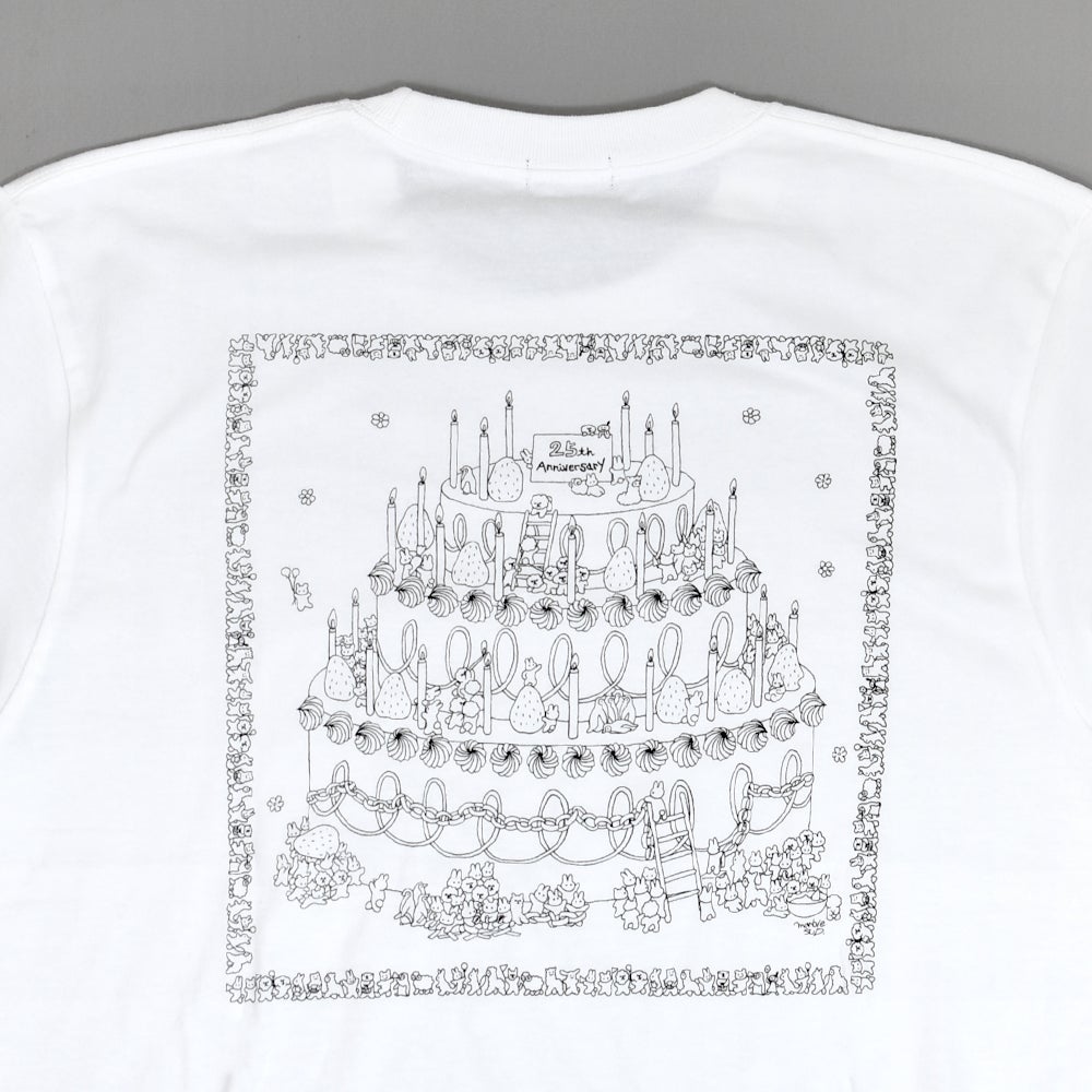 マーブルシュッド (marble SUD) 25th anniversary L/S Tシャツ 半袖Tシャツ ケーキ 01GA003003