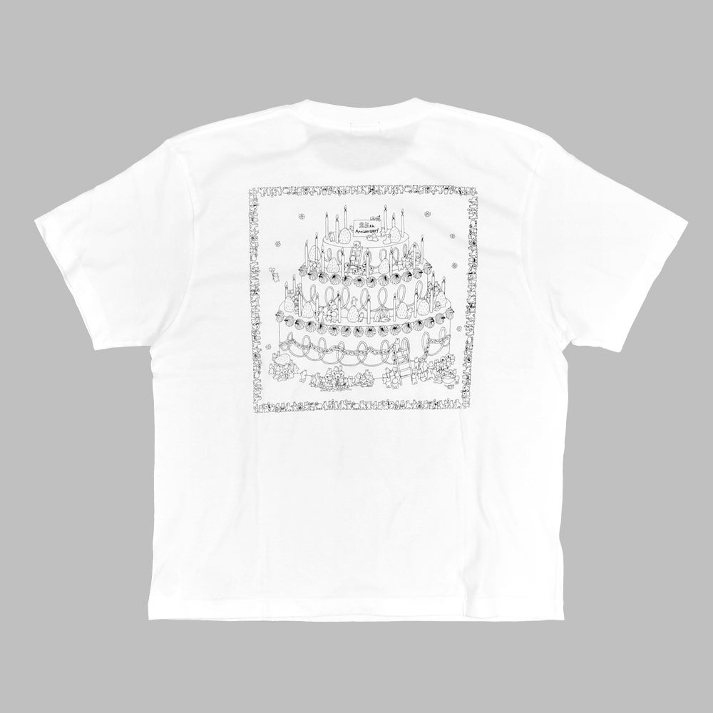マーブルシュッド (marble SUD) 25th anniversary L/S Tシャツ 半袖Tシャツ ケーキ 01GA003003 01.WHT