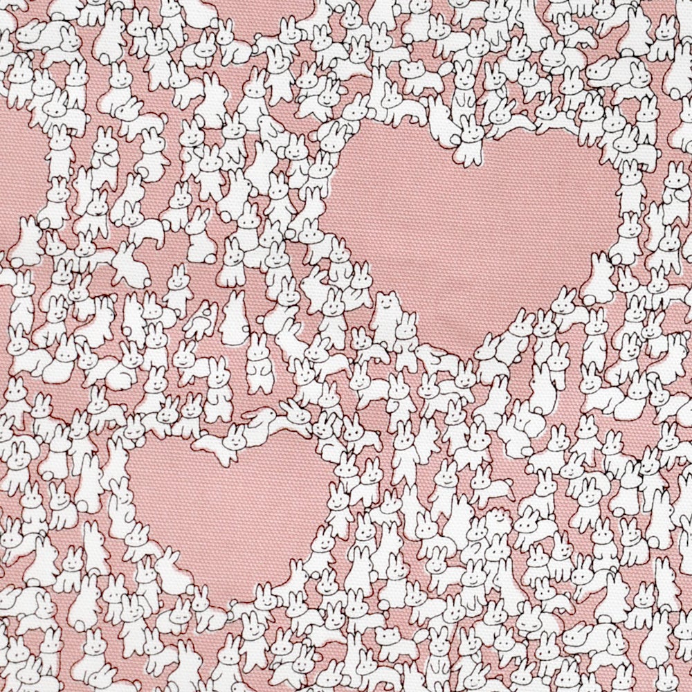 マーブルシュッド (marble SUD) Heart Rabbit TOTE BAG ウサギ トートバッグ エコバッグ 08FA059024