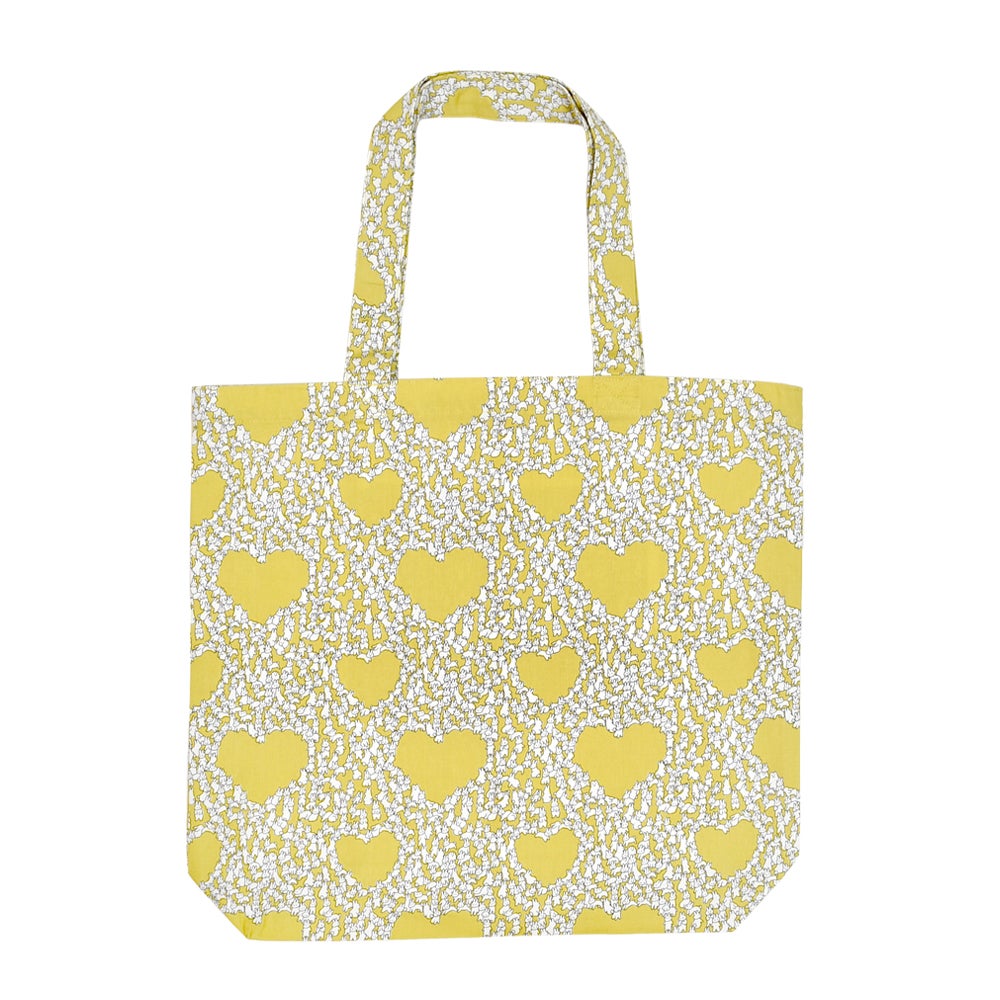 マーブルシュッド (marble SUD) Heart Rabbit TOTE BAG ウサギ トートバッグ エコバッグ 08FA059024 23.YEL