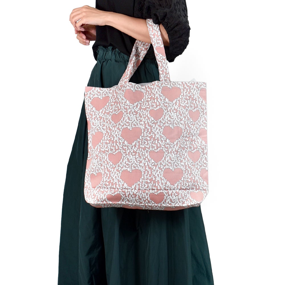 マーブルシュッド (marble SUD) Heart Rabbit TOTE BAG ウサギ トートバッグ エコバッグ 08FA059024