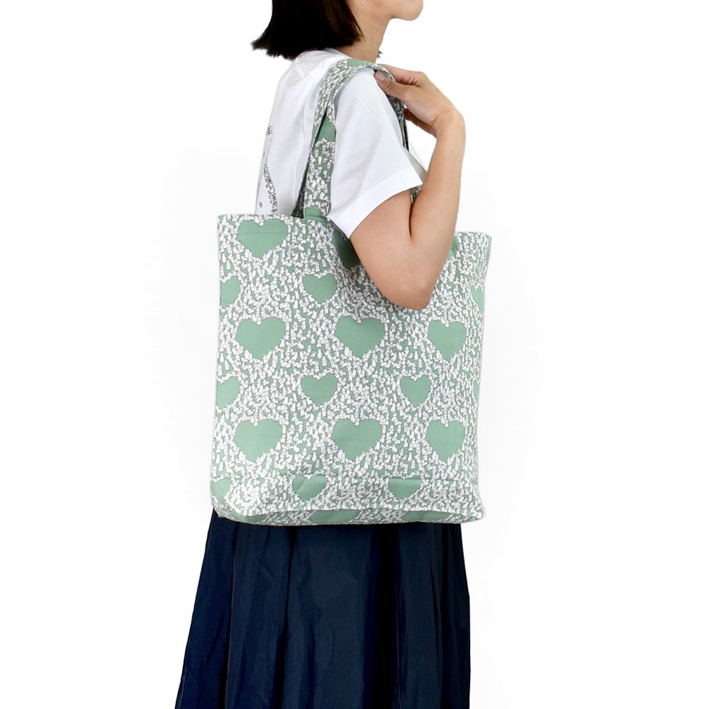 マーブルシュッド (marble SUD) Heart Rabbit TOTE BAG ウサギ トートバッグ エコバッグ 08FA059024
