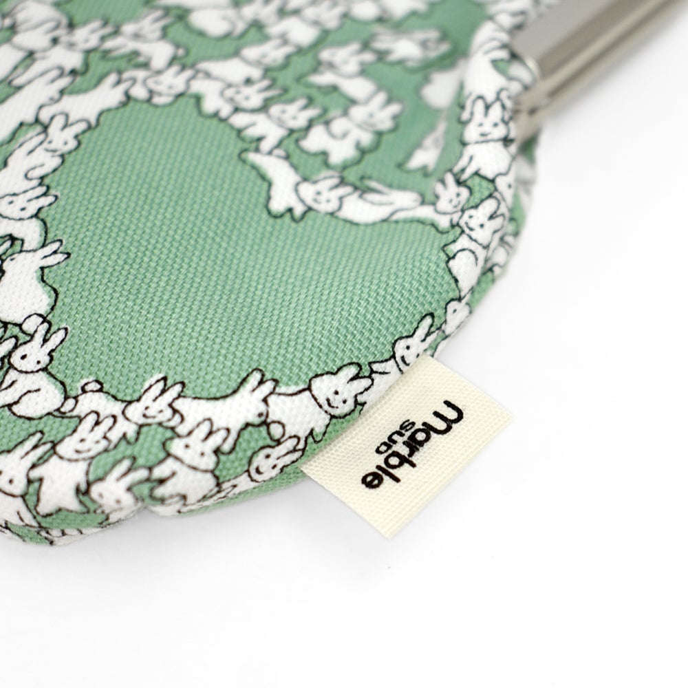 マーブルシュッド (marble SUD) Heart Rabbit がま口 L ウサギ ポーチ ハート 09FA060032
