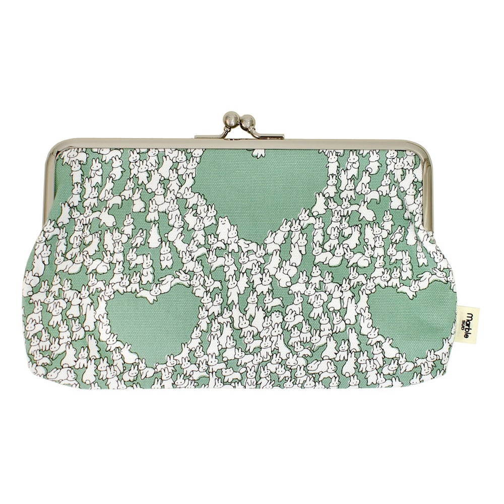 マーブルシュッド (marble SUD) Heart Rabbit がま口 L ウサギ ポーチ ハート 09FA060032 63.MNT