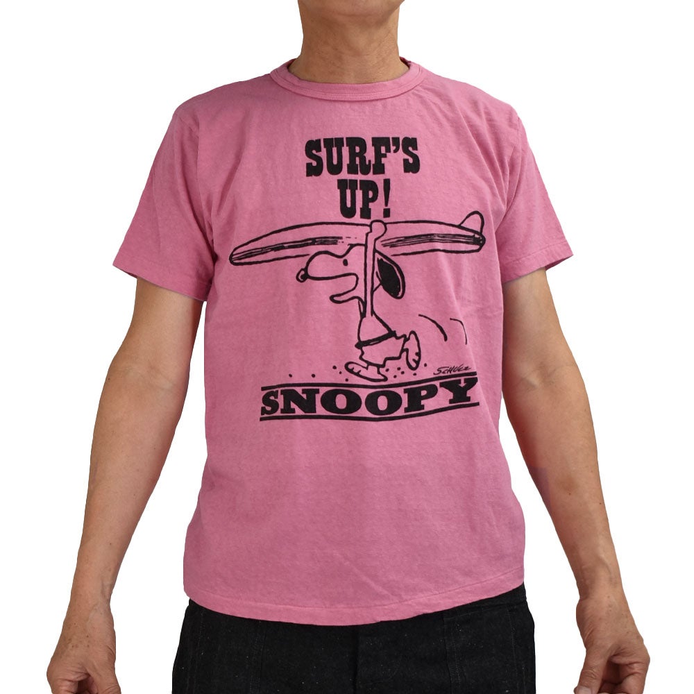 ウエアハウス (WAREHOUSE) Lot YP126S-1 SURF'S UP(SNOOPY) 半袖プリントTシャツ スヌーピー YP126S-1