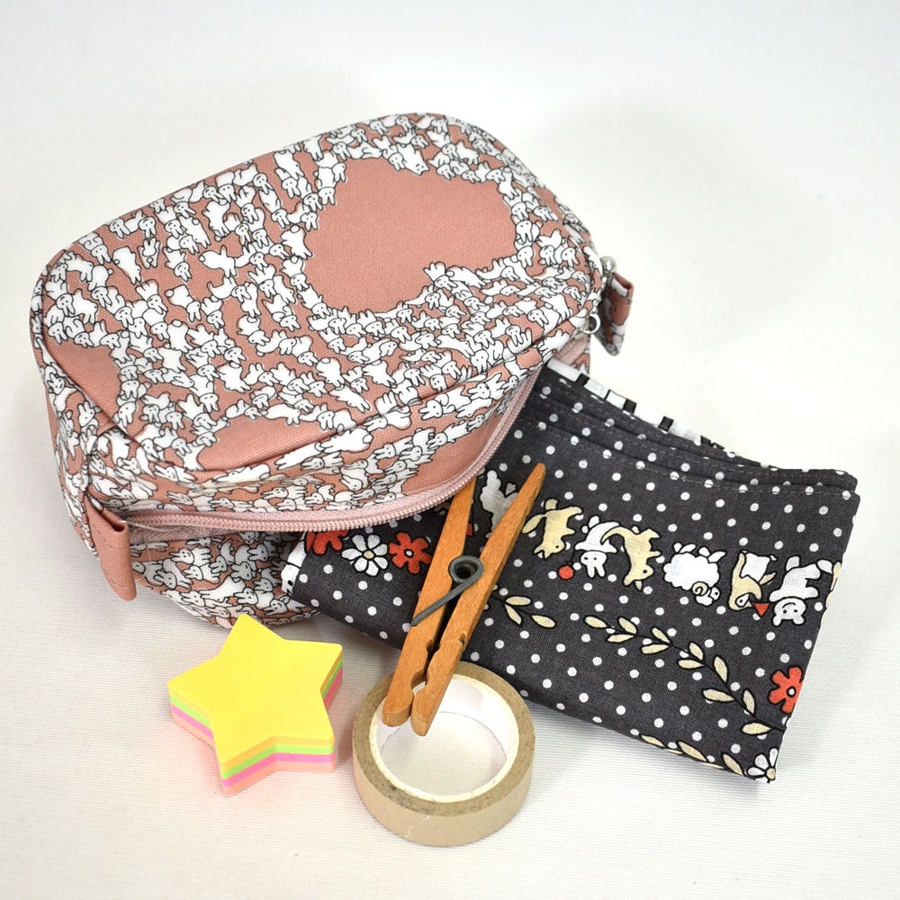 マーブルシュッド (marble SUD) Heart Rabbit Round Pouch ウサギ ポーチ ハート 09EM059219