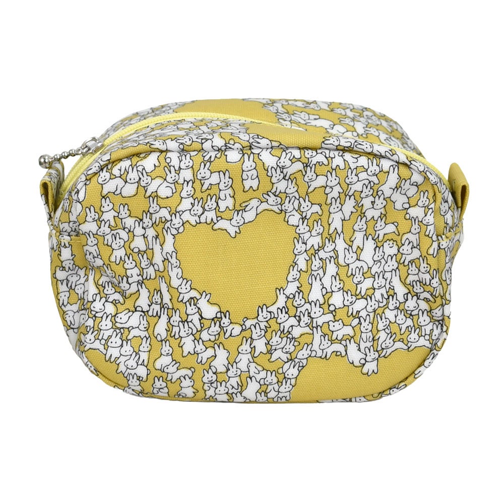 マーブルシュッド (marble SUD) Heart Rabbit Round Pouch ウサギ ポーチ ハート 09EM059219 23.YEL