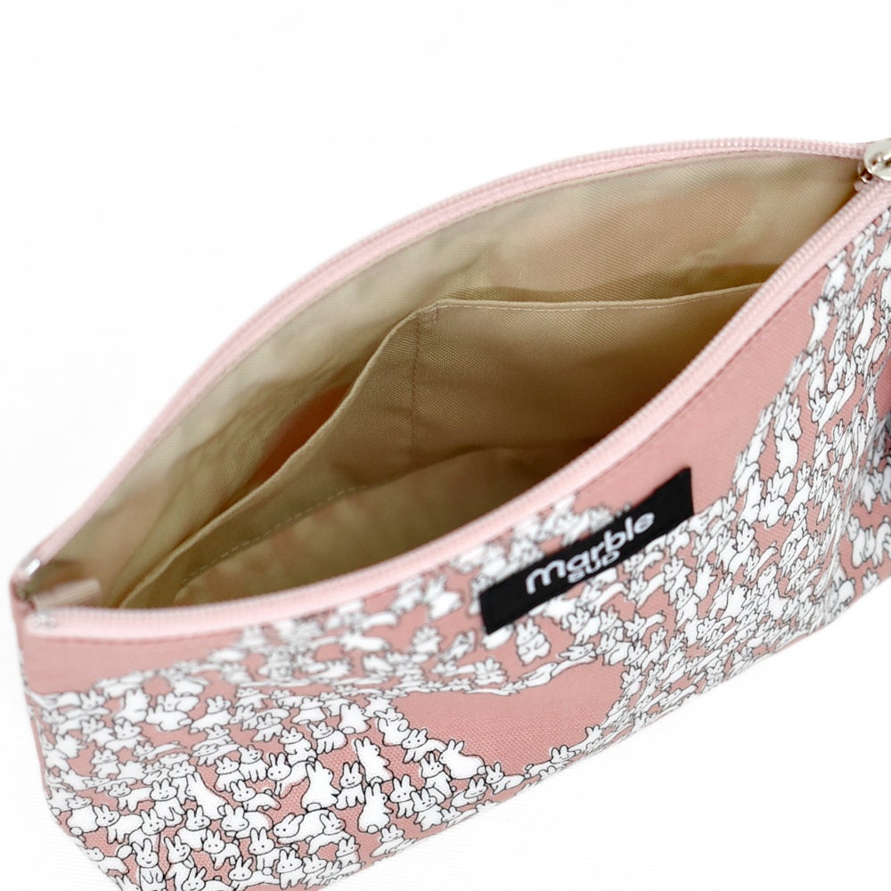 マーブルシュッド (marble SUD) Heart Rabbit 三角Pouch ウサギ ポーチ ハート 09FA059023