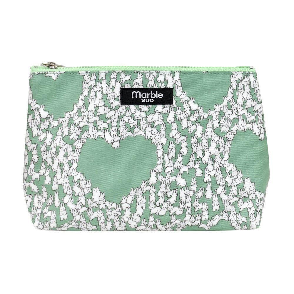 マーブルシュッド (marble SUD) Heart Rabbit 三角Pouch ウサギ ポーチ ハート 09FA059023 63.MNT