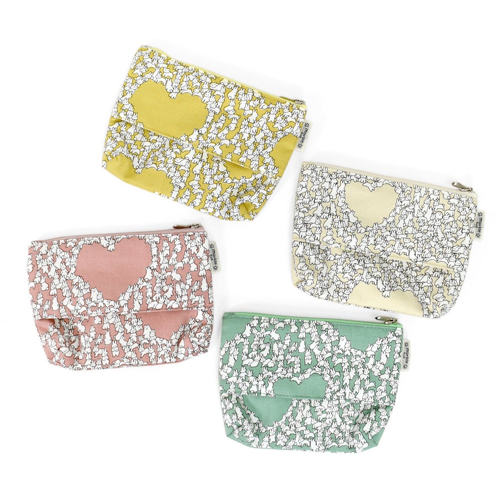 マーブルシュッド (marble SUD) Heart Rabbit ティッシュ Pouch ウサギ ポーチ ハート 09DF059287