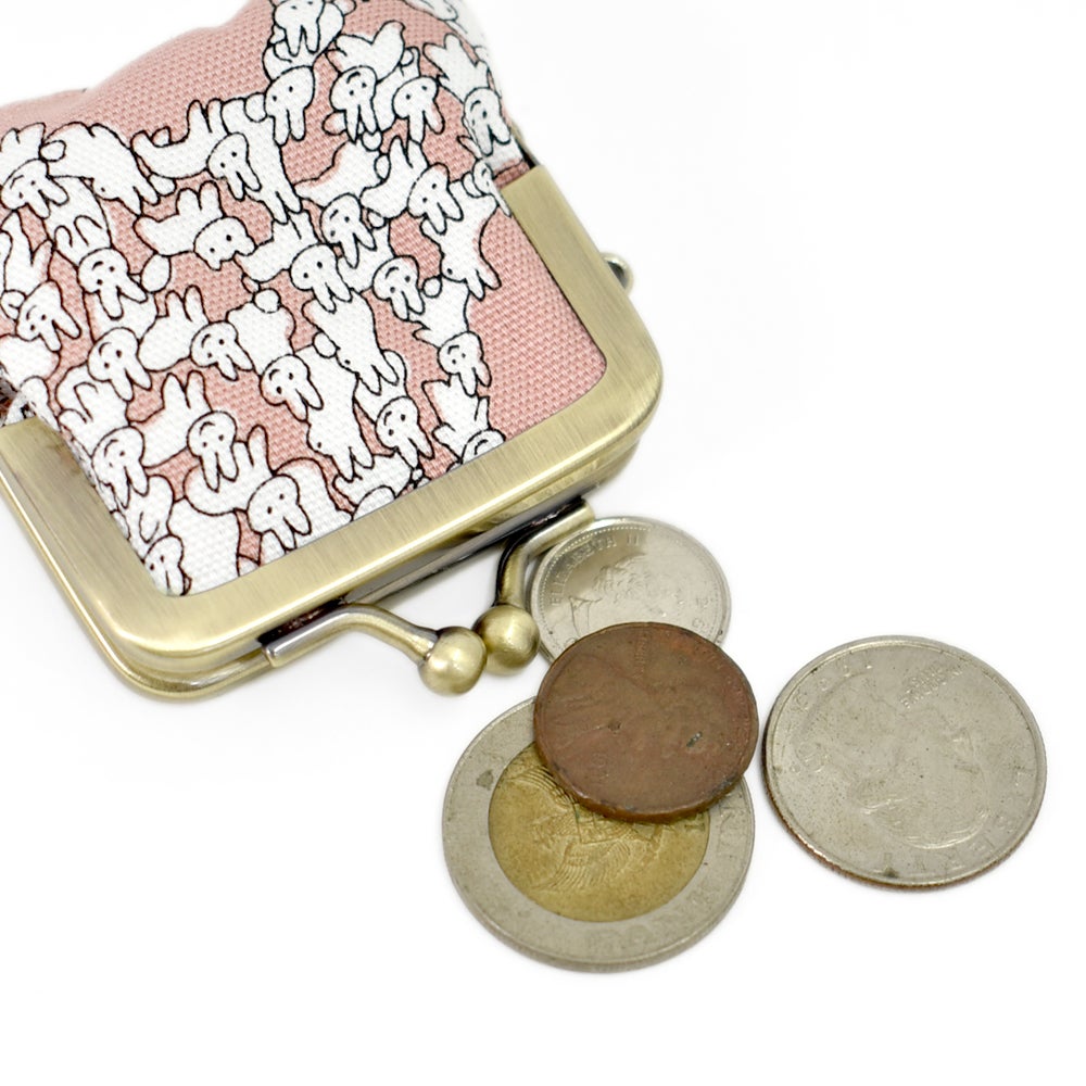マーブルシュッド (marble SUD) Heart Rabbit 寸ぱちがま口財布 ウサギ ポーチ ハート 小物入れ 小銭入れ 09EM060223