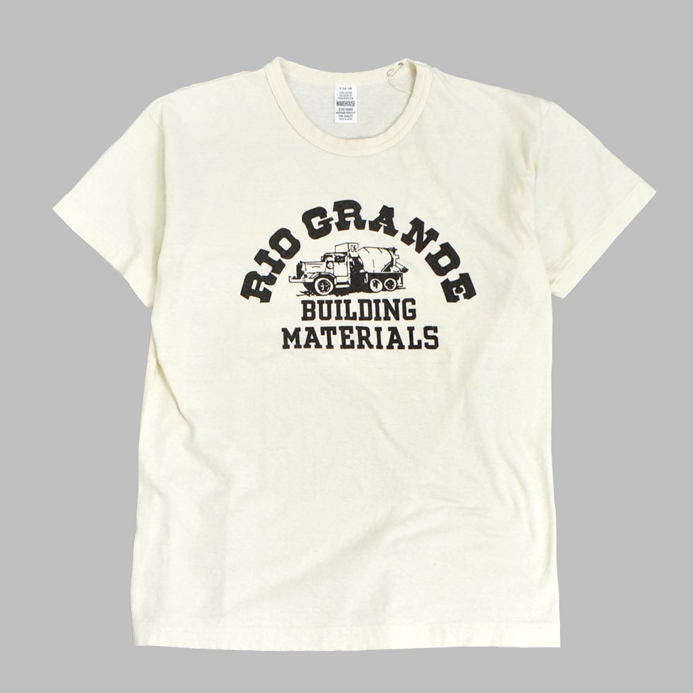 ウエアハウス (WAREHOUSE) Lot 4064 RIO GRANDE 半袖プリントTシャツ クリーム