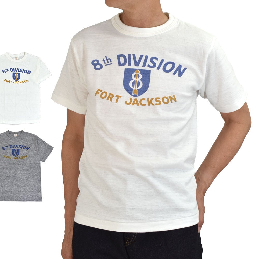 ウエアハウス(WAREHOUSE)Lot 4601 FORT JACKSON 半袖プリントTシャツ