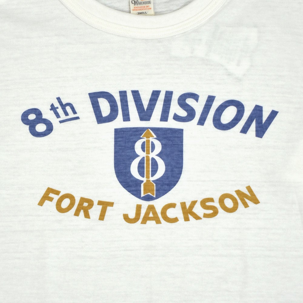 ウエアハウス (WAREHOUSE) Lot 4601 FORT JACKSON 半袖プリントTシャツ