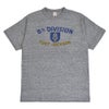 ウエアハウス (WAREHOUSE) Lot 4601 FORT JACKSON 半袖プリントTシャツ 杢グレー
