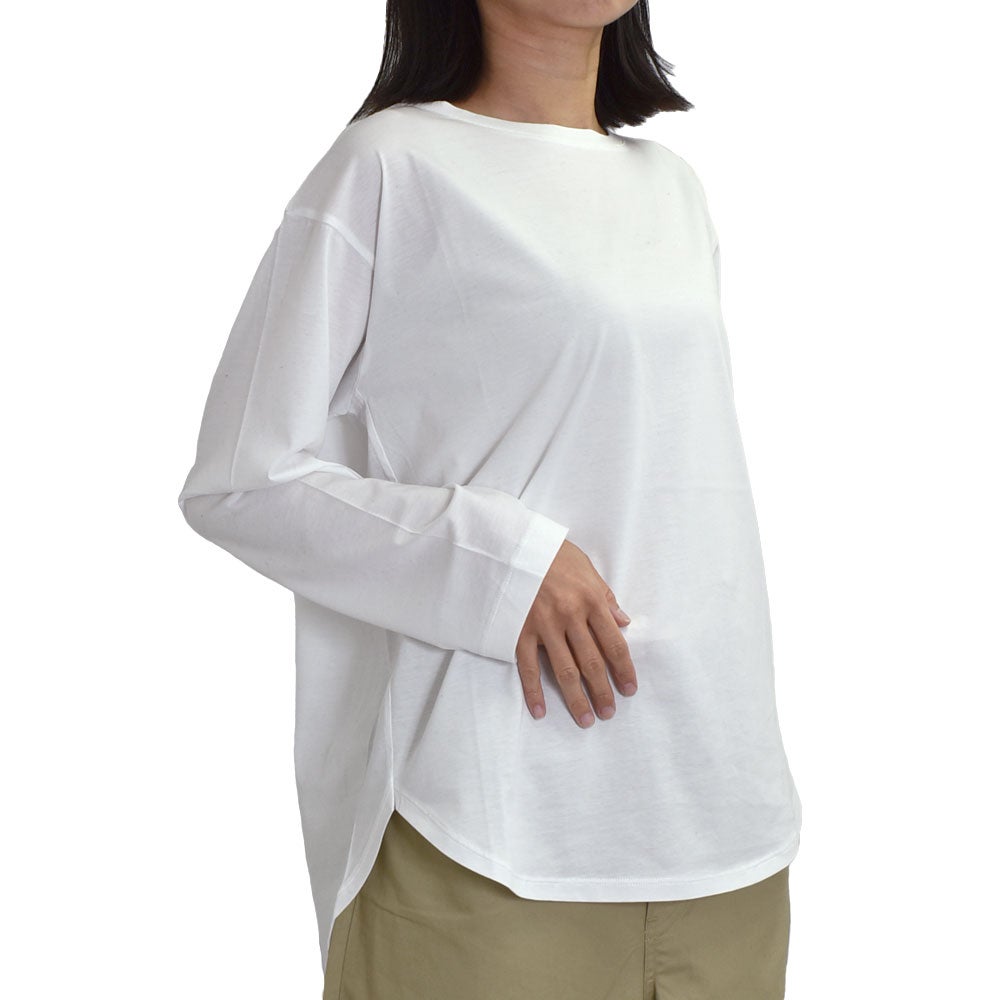 マオメイド (MAOMADE) みなさま おなじみ ラウンドヘムTEE 無地 長袖カットソー 641201