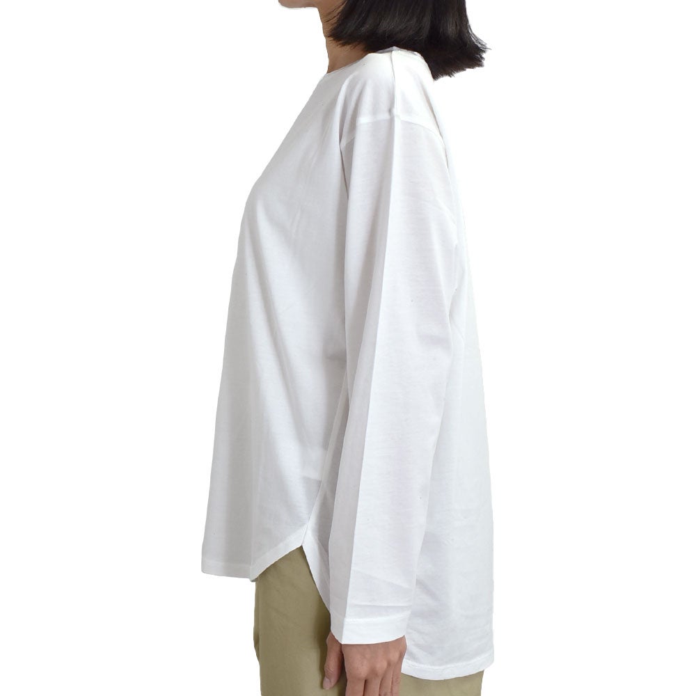 マオメイド (MAOMADE) みなさま おなじみ ラウンドヘムTEE 無地 長袖カットソー 641201