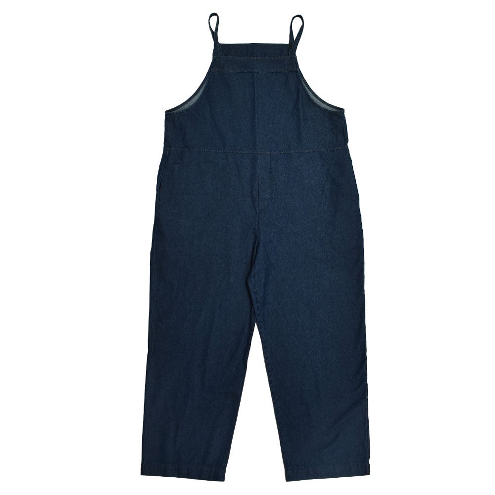 マオメイド (MAOMADE) オトナに似合う サロペット デニムサロペット ロングパンツ 641307 74.インディゴブルー