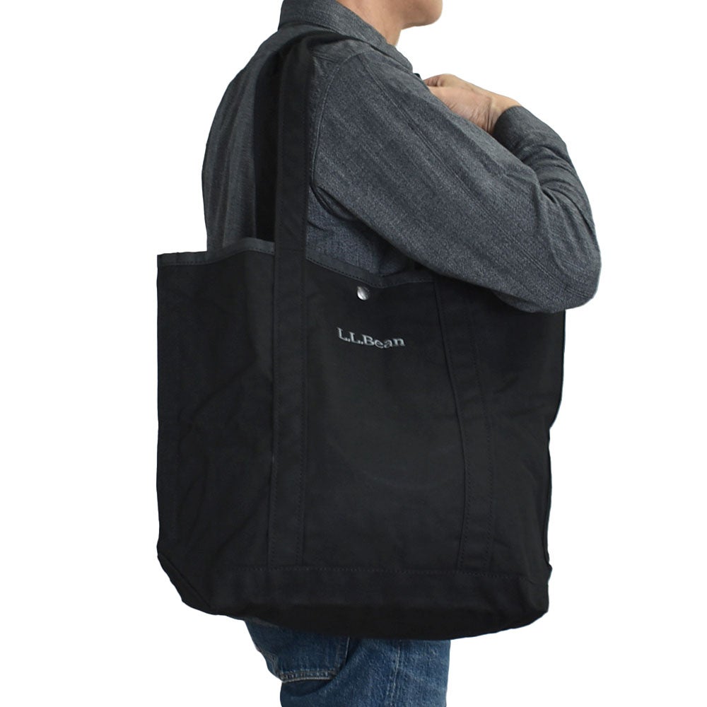エルエルビーン (L.L.Bean)  グローサリートート トール Grocery Tote Tall/JPN トートバッグ エコバッグ 大容量 肩掛け 528179 1.Black